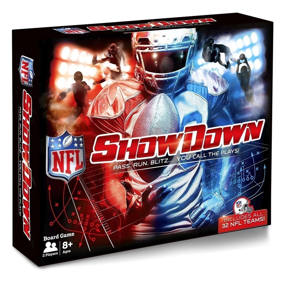 NFL Showdown Board Game Pass Run Blitz You Call the Plays All 32 Teams Ages 8+